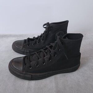 Converse Chuck Taylor All Star High All Black Monochrome Unisex M 5 W 7